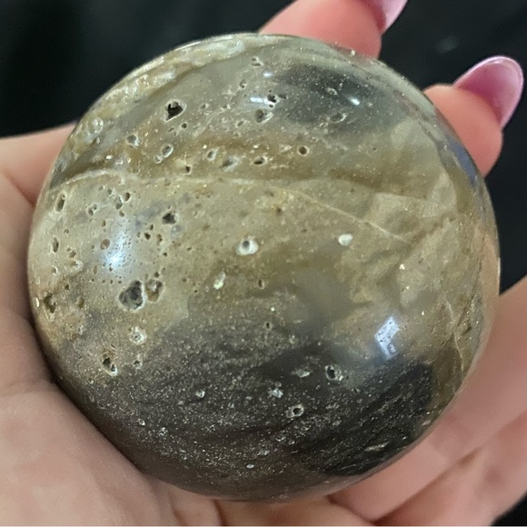 Druzy agate sphere. - Picture 6 of 6